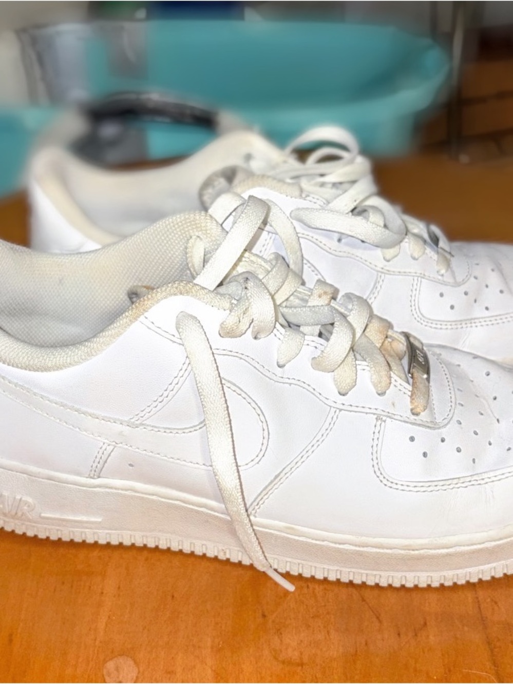 Nike White Low-Top Leather Sneakers